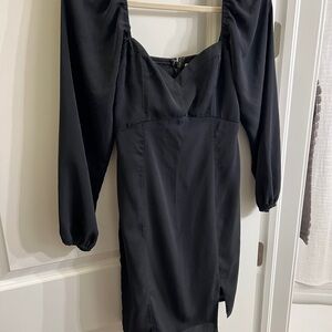 Abercrombie & Fitch Elegant Black Long Sleeve Dress